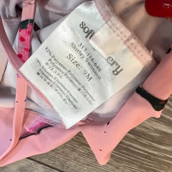 SOFT GALLERY  Shirley UV 50+ Swim Suit Size 9 Months Girls Hot Pepper Print - Picture 4 of 5